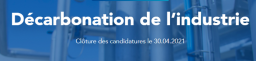 Appel à projets decarbonisation industrie